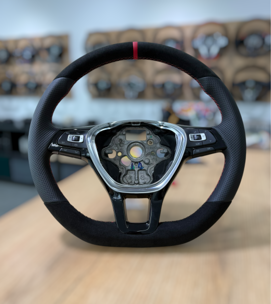 Lenkrad neu beziehen für VW Golf 7 GTI, GTD, R Line, Polo und Tiguan, Design A733